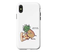 Carcasa para iPhone X/XS Pineapple Belongs on Pizza