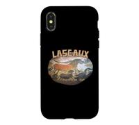 Carcasa para iPhone X/XS Pintura de la Cueva de Lascaux Arte prehistórico Caballos Arte Parietal