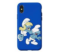 Carcasa para iPhone X/XS Pitufos Pitufina Broma Broma Risa Clásico De Dibujos Animados 80s 90s