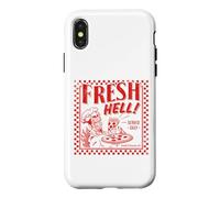 Carcasa para iPhone X/XS Pizza Satan Fresh Hell Satan Occult Satanic Lucifer