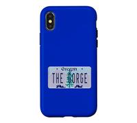 Carcasa para iPhone X/XS Placa de matrícula de The Gorge Oregon OR Columbia River