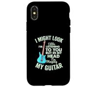 Carcasa para iPhone X/XS Podría parecer Que te escucho Guitarrista