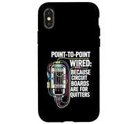 Carcasa para iPhone X/XS Point To Point Wired Vacuum Tube Vintage Audio Amp