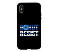 Carcasa para iPhone X/XS Police Officer - Donut Resist - Thin Blue Line Cop Policeman