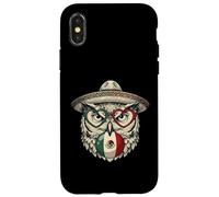 Carcasa para iPhone X/XS Poncho Búho Mexicano Cinco De Mayo Fiesta Sombrero Meme