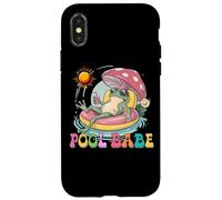 Carcasa para iPhone X/XS Pool Babe Lindo Rana Seta Retro Verano Vibes