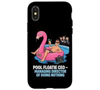 Carcasa para iPhone X/XS Pool Floatie CEO Director Gerente De No Hacer Nada