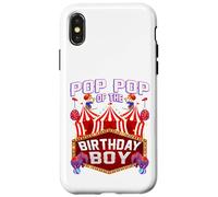Carcasa para iPhone X/XS Pop Pop del cumpleaños para niño Ringmaster Circus Carnival