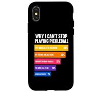 Carcasa para iPhone X/XS por qué no Puedo Dejar de Jugar Pickleball Razones