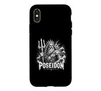 Carcasa para iPhone X/XS Poseidón Ira del Mar Griego Océano Dios