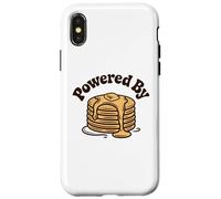Carcasa para iPhone X/XS Powered by Pancakes Breakfast Energy Funny Design tee Pop!!