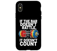 Carcasa para iPhone X/XS Powerlifting Gym Humor Heavy Barbell Weightlifting