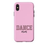 Carcasa para iPhone X/XS Práctica de Baile con Estampado de Leopardo para Madre de Bailarina