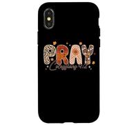 Carcasa para iPhone X/XS Pray Colosenses 4:2 Tema de otoño