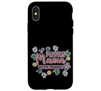 Carcasa para iPhone X/XS Praying Mama Raising Warriors Faith Maternidad Madre -