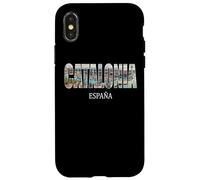 Carcasa para iPhone X/XS Prefectura de Cataluña España Ciudad Establecido Diseño Vintage