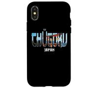 Carcasa para iPhone X/XS Prefectura de Chugoku Japón State City Establecido Vintage