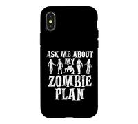 Carcasa para iPhone X/XS Pregúntame sobre mi Zombie Plan Zombie