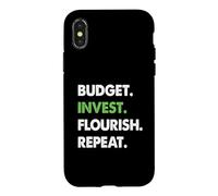 Carcasa para iPhone X/XS Presupuesto Invertir Florecer Repetir recuperación