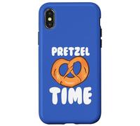 Carcasa para iPhone X/XS Pretzel Time Funny Pretzel Lovers Cita Alemán Bávaro
