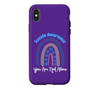 Carcasa para iPhone X/XS Prevención de Conciencia del Suicidio Arco Iris No estás Solo Amor