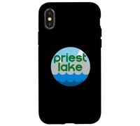 Carcasa para iPhone X/XS Priest Lake Idaho ID Nature Vacation Design
