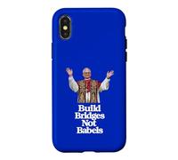 Carcasa para iPhone X/XS Primer Papa Americano León XIV - Construir Puentes, no Babels