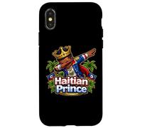 Carcasa para iPhone X/XS Príncipe haitiano Dabbing Día de la Bandera de Haití Orgullosos Niños