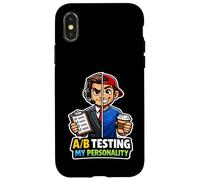 Carcasa para iPhone X/XS Probando A/B mi Personalidad, Divertida comercializadora Digital