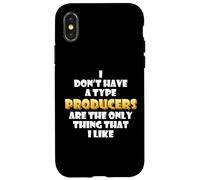 Carcasa para iPhone X/XS Producers Are The Only Thing I Like Musical Artist EDM DJ