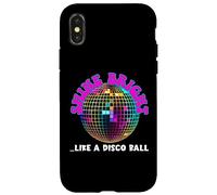 Carcasa para iPhone X/XS Producto gráfico de positividad Shine Like A Disco Ball