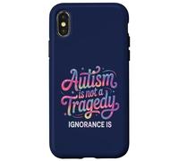 Carcasa para iPhone X/XS Profesor Autismo NO TRAGEDIA LA IGNORANCIA ES Defensor Mamá Respeto
