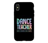 Carcasa para iPhone X/XS Profesor de Danza Enseñar Motivar Amor Inspirar Enseñanza Lema