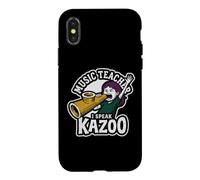Carcasa para iPhone X/XS Profesor de Música I Speak Kazoo Funny Classroom Humor