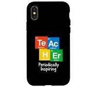 Carcasa para iPhone X/XS Profesor de Química Te AC H Er Periódicamente Inspirando Ciencia