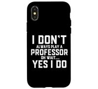 Carcasa para iPhone X/XS Profesor Educado Universitario Costume University Research Jobs