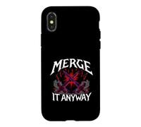 Carcasa para iPhone X/XS Programmer Humor Merge It Anyway Developer