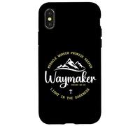 Carcasa para iPhone X/XS Promise Keeper Miracle Worker Waymaker Christian Mom Dad