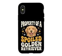 Carcasa para iPhone X/XS Property of A Spoiled Golden Retriever