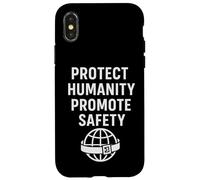 Carcasa para iPhone X/XS Proteger a la Humanidad - Promover la Seguridad | Voluntarios Internacionales