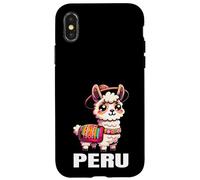 Carcasa para iPhone X/XS Proud Peruvian Llama Parade: Cultural Peru Pride Souvenir