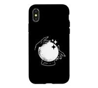 Carcasa para iPhone X/XS Psíquico Adivino Manos en Bola de Cristal Meme de Halloween