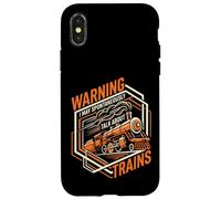 Carcasa para iPhone X/XS Puede Hablar espontáneamente sobre Trenes Modelo de ferrocarril Divertido