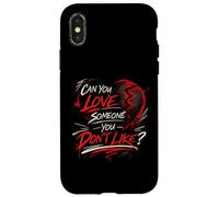Carcasa para iPhone X/XS ¿Puedes amar a Alguien Que no te Gusta? Filosófico Espiritual