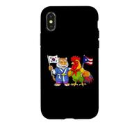 Carcasa para iPhone X/XS Puerto Rico Corea Sur Puertorriqueñas-Surcoreanas Bandera