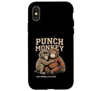 Carcasa para iPhone X/XS Punch Monkey, mantente Fuerte, amiguito