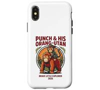 Carcasa para iPhone X/XS Punch y su orangután Valiente pequeño Explorador 2026