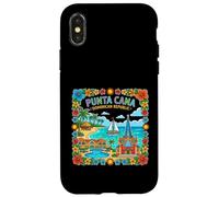 Carcasa para iPhone X/XS Punta Cana Dominican Travel Souvenir Landmark Regalo turístico