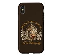 Carcasa para iPhone X/XS Purrfectly Royal Meowjesty Retrato de Gato rococó Barroco Divertido