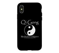 Carcasa para iPhone X/XS Qi Gong Meditación En Movimiento Espiritualidad Tai Chi Chino